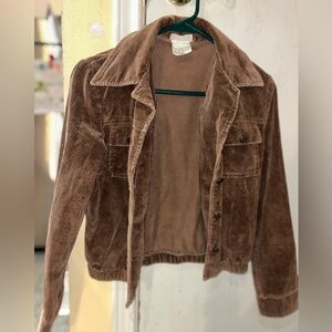 Lana Lee Vintage Brown Corduroy Button Jacket